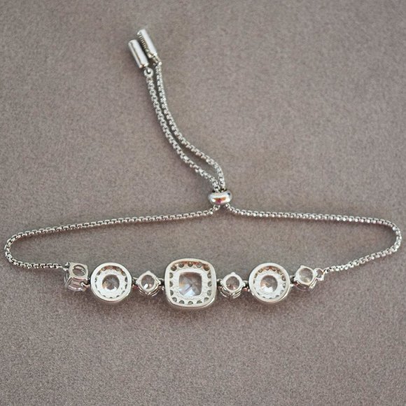 Cubic Zirconia Slider Bracelet - Picture 8 of 8